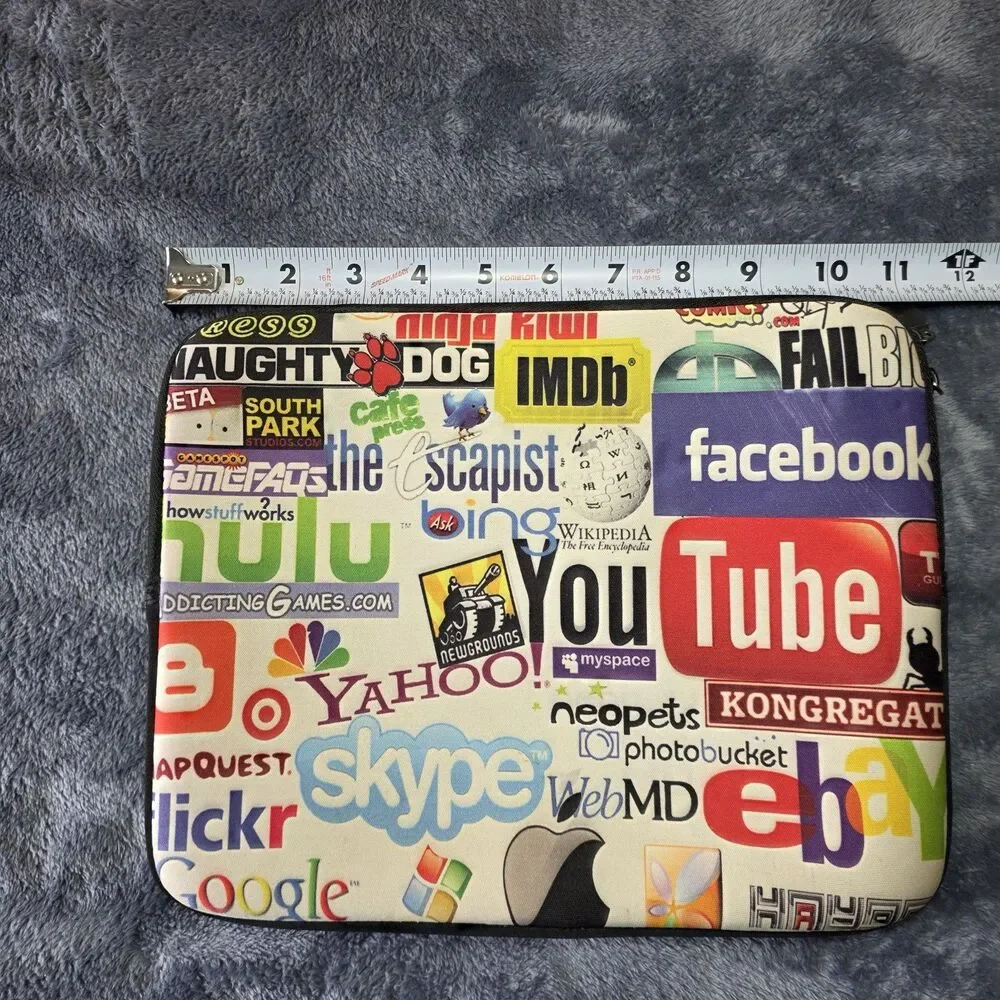 Neoprene Tablet / iPad Case w/ Y2K Advertising - Rare!